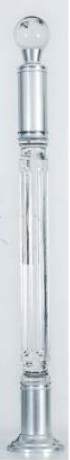 Aluminum & plexi glass column Ø80 height 116 cm